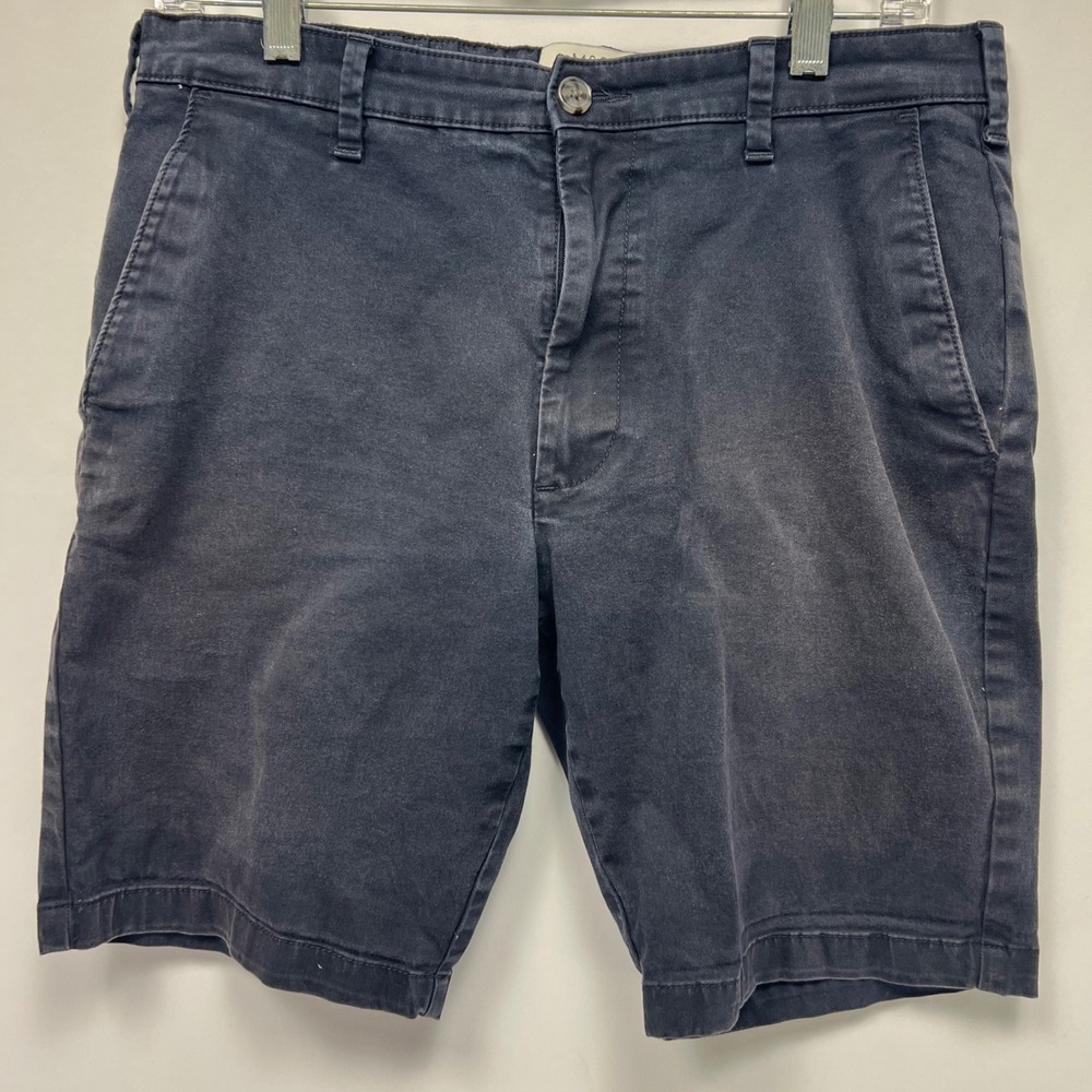 M&S Marks and Spencer Mens Dark Navy Chino Shorts 32 Reg T17 5581M/04772